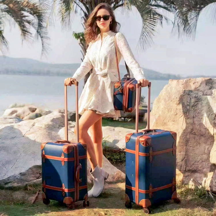 Lightweight Retro Luggage Set for Smooth and Secure Travel