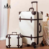 Classic Retro-Inspired Luggage Set with Premium Features