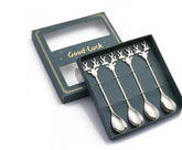 Christmas cutlery set with silver reindeer design