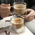 Double Walled Glass Mugs for Hot & Cold Drinks