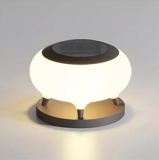 "Solar Elite Garden Light, Weather Resistant Solar Lamp, Ideal for Outdoors."