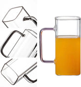 370ml Minimalist Borosilicate Glass –Durable & Elegant for Cold Coffee & Tea 