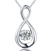 dancing diamond necklace