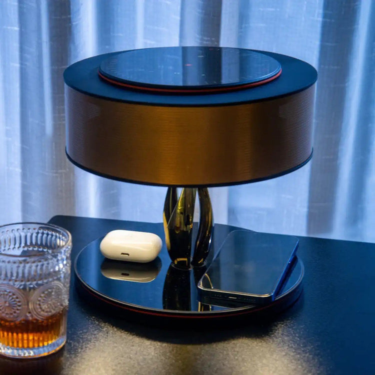 "Close-up of the Bluetooth speaker lamp&