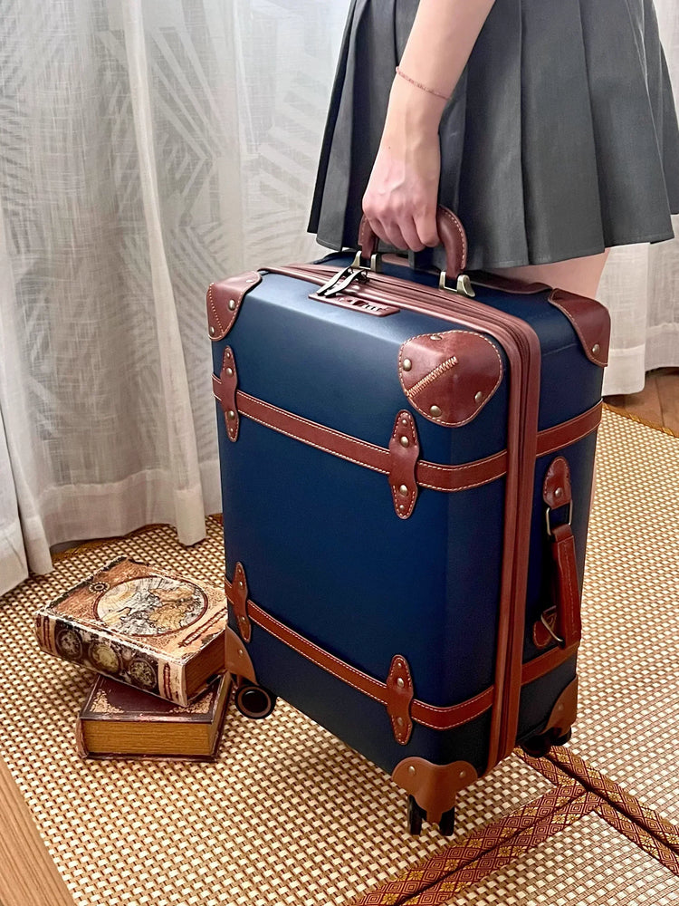 Elegant Retro Luggage Set for Secure and Comfortable Travels